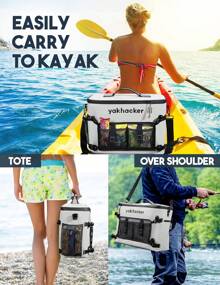Ayak Cooler, Waterproof Seat Back Cooler For Kayaks With Lawn-Chair Style Seats, Kayak Accessories Cooler Bag, Portable Ice Chest Cooler For Kayaking, Travel, Lunch, Beaches &Trips