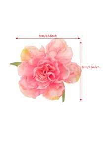 1pc Bohemian Artificial Flower Hair Clip, Suitable For Beach, Resort, And Photo Shooting