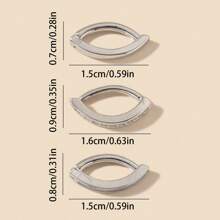 1 件不锈钢镶嵌锆石肚脐环简约反向肚脐环女士身体肚脐穿孔首饰