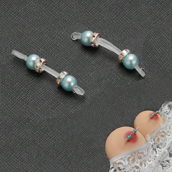 1 par de clips sexis para los pezones con cuerda elástica y hebilla, pinzas para bondage SM, juguetes sexuales para el fetichismo del dolor, juegos para adultos y masajeador de senos