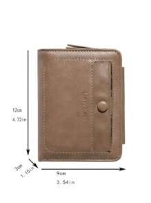 1 pieza Nuevo Billetera de Hombre, Cartera Plegable Trifold Multifunción, Moda Titular de Tarjetas con Múltiples Ranuras, Regalo Ideal para Él, Día de San Valentín, Año Nuevo, Cumpleaños. Adecuado para Adolescentes, Casual de Verano, Outdoor, Deportivo, Vacaciones, Viaje, Regalos de Graduación o Accesorios de Vestir de Cumpleaños
