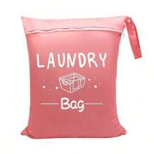 Bolsa de lavandería de viaje extra grande y resistente al agua - Poliéster duradero, compartimento seco/húmedo, asa ajustable, cierre con cremallera, lavable, 40 x 50 cm - Perfecta para gimnasio, yoga, natación y talla grande