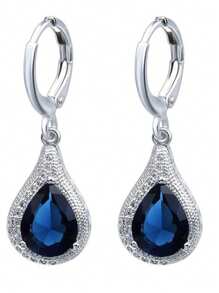 1 对时尚创意奢华闪亮独特设计波西米亚风格耳环，适合女性日常佩戴