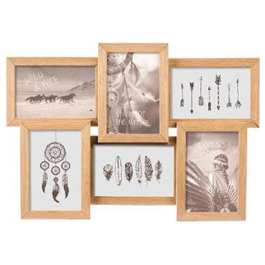 Well Home - Lot de 6 cadres décoratifs Nature 41x3,2x31cm. Livraison gratuite 24/72h. - Tabac - Voir 1