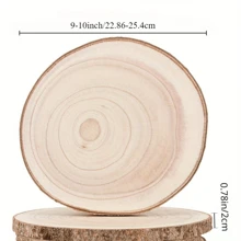 1pcsWooden Cake Rack, Round Wooden Display Tray, Suitable For DIY Handicrafts, Birthdays, Weddings, Rural Style Party Decorations, Desktop Decorations