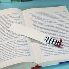 1pc Creative 3D Shaped Bookmark, Made Of PVC Material, Fun & Cute Bookmark With English Text, Allows Self-Design, DIY Accessory For Readers & Book Lovers, Book Decor, Book Stand Gifts Birthday Graduation