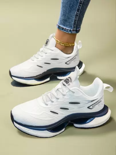 女士时尚休闲运动鞋，透气减震公路跑鞋，超轻系带运动鞋，四季皆宜