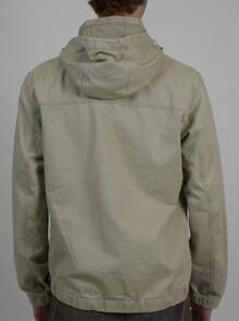 Men's Casual Washed Zip Front Hoodie Jacket