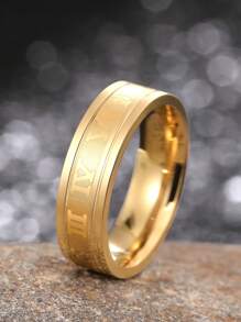 1 Pc Gorgeous Men's Stainless Steel Ring For Men Party Accessories Jewelry Gift