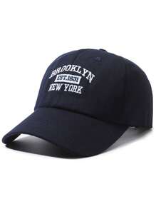 New York Retro Embroidered Baseball Cap - Unisex Soft Top Dad Hat, Breathable & Stylish, Black With White Lettering, Perfect For Casual Wear, Perfect For Thanksgiving - Multicolor - View 13