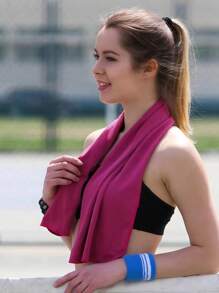 Moisture Wicking Sports Gym Towel, Quick Dry Cooling Towel For Badminton, Running, Outdoor Activities,School,Back To School,Travel,Travel Essentials,Home Essentials,Towel,Skin Care - Multicolor - View 1