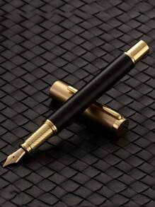 [Custom Order] Providing 1pc High-Quality Customized Product, Heavy Metal Feeling, Electroplated Brass Clip, Wooden Pen Barrel, Brass Cap, 0.5mm Nib Fountain Pen, With 1pc Gift Box Pocket Clip - Smooth Writing, Refillable Medium Nib, Comes With 2pcs Refill Cartridges, Elegant Gift Box, Personalized Business Gift - Unique, Thoughtful Fountain Pen Gift Set For Colleagues, Friends, Family, Holidays Such As Christmas, Father's Day, Thanksgiving, Valentine's Day, Mother's Day, Teacher's Day Back To School