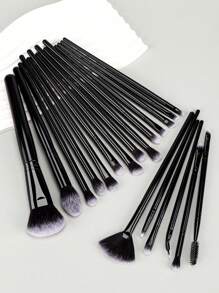 20件套高品质化妆刷套装，包含散粉刷、腮红刷、修容刷、高光刷、眼线刷，方便旅行携带，也是节日送礼的理想之选。