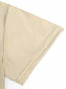 Koszulka damska z grafiką na wiosnę/lato, elegancka, skromna koszulka damska z nadrukiem na dzień matki i nadrukiem w panterkę, khaki, krótki top z okrągłym dekoltem, regularny krój