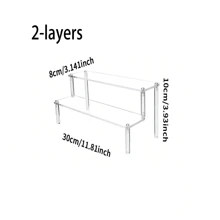 1pc Acrylic Multi-Layer Display Rack, Blind Box Storage Shelf, Collection Box, Storage Shelf, Ladder Rack For Toys And Collectibles