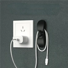 1-6pcs Silicone Cord Winder Holder Power Cord Organizer Clip Self Adhesive Cable Wire Fixer For Air Fryer Coffee Machine