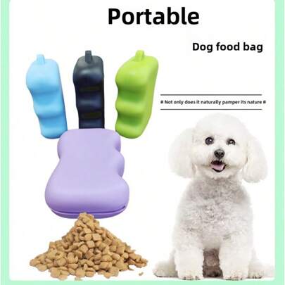 Pet Poop Bag Holder, Outdoor Portable Dog Training Treat Pouch, Dog Waste Bag Dispenser, Silicone Snack Bag For Carrying