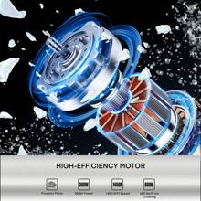 Fohere 34L Snow Cone Machine, 665LBS/H Commercial Ice Crusher Shaved Ice Machine, 300W Electric Ice Shaver Suitable For Party Activities, Family Gatherings, Events - US B Type Plug(110-127V) - View 2