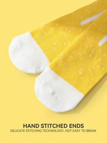 1 par de calcetines hasta el tobillo únicos con estampado de cerveza amarilla para mujeres, calcetines casuales suaves y transpirables, calcetines de regalo originales para familia, amigos, adecuados para ocio, hogar, salir, fiestas, uso estacional, unisex