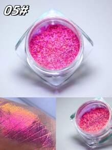 1g/盒多色变色龙粉指甲闪粉极光霓虹彩虹颜料铬粉彩虹色眼影指甲擦粉[颜色变化]变色龙粉|颜色变化|眼影|极光粉|狂欢节/狂欢节/化妆舞会 - 彩色 - 查看 7