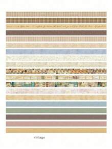 20 sztuk/pudełko Taśmy washi Cienki zestaw 7mm*3m Wielowzorzysta taśma maskująca do papieru, naklejki dekoracyjne na prezenty, taśma ręczna, taśma papierowa retro, antyczna taśma ręczna, kreatywna dekoracja DIY, świetna na prezent, pakowanie rzemiosła DIY, dziennik scrapbookingu