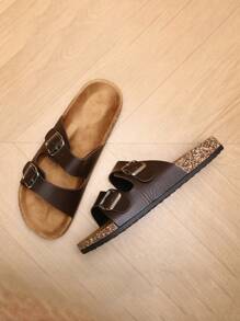 2025 Lightweight, Versatile Comfortable Outdoor Men's Fashion Non-Slip Soft Cork Sole Sandals With Adjustable PU Strap, Suitable For Daily Outings, Walking, And Home Wear, For Men Who Pursue Both Style And Comfort - Dark Brown - View 7