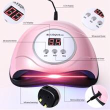 24 LED UV Nail Lamp With Detachable Base: Professional Quick-Dry Gel Nail Curing Light, Suitable For Home And Salon Use, Valentine's Day Gift - Pink - View 4