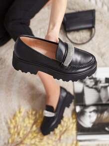Women's Moccasins With - Black - View 4