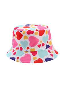 1pc Chapéu de balde infantil, estampa de desenho animado, chapéu de sol ao ar livre, unissex, adequado para uso diário ao ar livre, beira-mar, proteção solar, primavera/verão - 1PC - Ver 8
