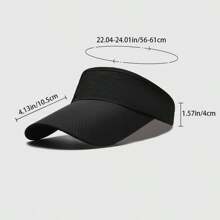 1pc Unisex Summer Open Top Hat, Outdoor UV Protection Sun Hat, Quick Dry Polyester, Fashion Fitness Training Running Sports Baseball Cap