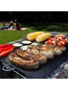 1/3/5 件超厚不粘可重复使用烤箱衬垫 - 重型烤箱地板保护垫，易于修剪以适应定制，适用于电烤箱和燃气烤箱，厨房配件，用于无乱烘焙不粘烧烤烤架垫耐热烘焙可重复使用烧烤盘烹饪烤架衬垫工具 40x33cm - 黑色 - 查看 2