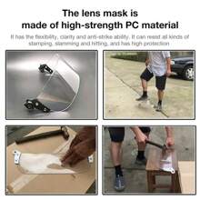 1pc Outdoor Tactical Flip Up Face Shield Lens Goggles Riot Mask Visor For Fast AF MICH Action Version Helmet Guide Rail