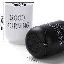 1/2PCS Portable Washing Mouth Cups Plastic Home Hotel Toothbrush Holder Bathroom Accessories Storage Cups Home Bathroom Decor Fall Decor Back To School - Multicolor - View 4