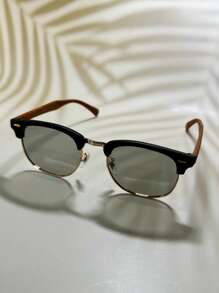 V Ochelari de soare fotocromatici pentru femei, cu ramă clasică vintage de călătorie, cu folie aurie, cu jumătate de ramă mixtă și nituri, imprimeu în formă de V, patchwork geometric, gradient Paisley, imprimeu tropical, ochelari de soare boemi casual, retro, pentru petrecere, drăguți, eleganți, accesorii metalice groase de înaltă calitate, ochelari de soare clasici cu ramă mică, potriviți pentru vară, toate anotimpurile, vacanță, naveta zilnică, protecție solară în aer liber, vine cu husă pentru ochelari, curea pentru ochelari, pânză pentru ochelari pentru vacanță de vară la plajă, în aer liber, călătorii