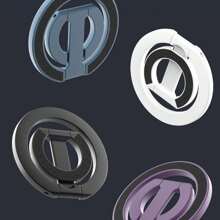 Magnetic Phone Desk Holder Ring Holder 2in1 For MagSafe Double Sided Compatible With Iphone Cellphones Stand Support Telephone Call Grip Compatible With IPhone, Android Phone, Gift For Birthday, Family, Friends Finger Ring Holder, Phone Grip, Phone Accessories