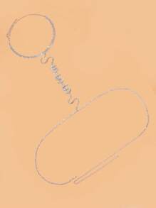 1pc Silver Dollar Sign Bling Bling Sexy Party Necklace For Women - Silver - View 2