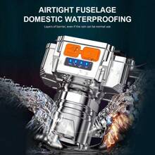 Linterna frontal LED recargable para la cabeza, luz frontal LED súper brillante, resistente al agua, linterna frontal para caza