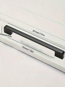 1/6 Stück schwarze Aluminium-Legierung Küchenschrank Griffe, Kommode Schubladengriffe, Schranktür Knöpfe, Möbelgriff Hardware