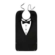 1 Adult Bib Design, Waterproof And Oil-Proof Cleaning Apron, Used For Dining And Eating, Protecting The Elderly's Clothes When Eating, Unisex