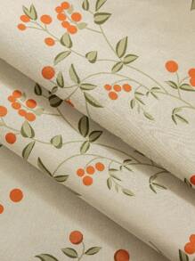 1pc New Floral And Bird Patterned 100% Blackout Lining Curtain, Thermal Insulated For Home, Living Room, Bedroom, Office, Party & Daily Decor - Multicolor - View 3