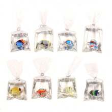 8pcs Assorted Transparent Realistic Clownfish Pocket