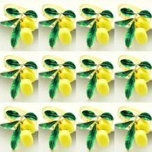 2/4/6/12pcs Napkin Rings, Lemon Shaped Napkin Ring, Decorative Napkin Rings, Dinner Napkins Rings For Wedding Decorations, Ceremony, Napkin Rings Buckles For Table Decorations, Wedding, Dinner, Party Decoration - Multicolor - View 12