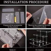 1 juego de expositor acrílico dulce: soporte transparente para cupcakes, soporte de bufé y bandeja de servir galletas/dulces, apto para bodas, cumpleaños, ducha, merienda