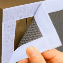 Anti-Mosquito Window Screen Self Adhesive Window Mosquito Net Summer Insect Proof Door Mosquitonet For Windows - Gray Mesh With White Edges - View 4