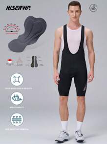 Men's Cycling Bib Shorts 4D Padded Breathable Road Bike Cycling Bibs Biking Bicycle Gel Long Travel