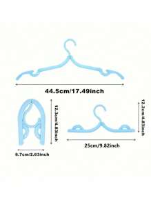 Portable Folding Clothes Hanger, Foldable Travel Clothes Rack, Non-Slip Design, Random Color Delivery - Multicolor - View 7