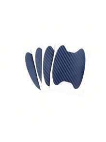 4 件装通用碳纤维车门把手保护器 - 防刮胶膜