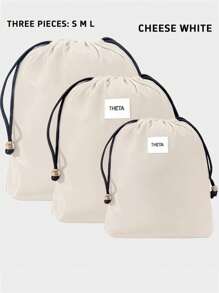 3pcs/Set Travel Portable Storage Bags, Multifunctional Drawstring Large Capacity Lingerie Organizer Bags, Minimalist Dust-Proof Pouches - As Picture - View 11