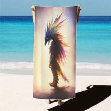 1 Piece Extra Large Beach Towel - Quick Drying, Soft, Lightweight, Sand-Free, Microfiber Material, Cute Bird Design, Ideal Gift For Women And Adults, Suitable For Pool, Travel And Swimming Summer, Holiday