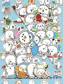 50张自嘲熊涂鸦贴纸，装饰派对滑板手机壳水杯吉他贴纸可DIY贴纸